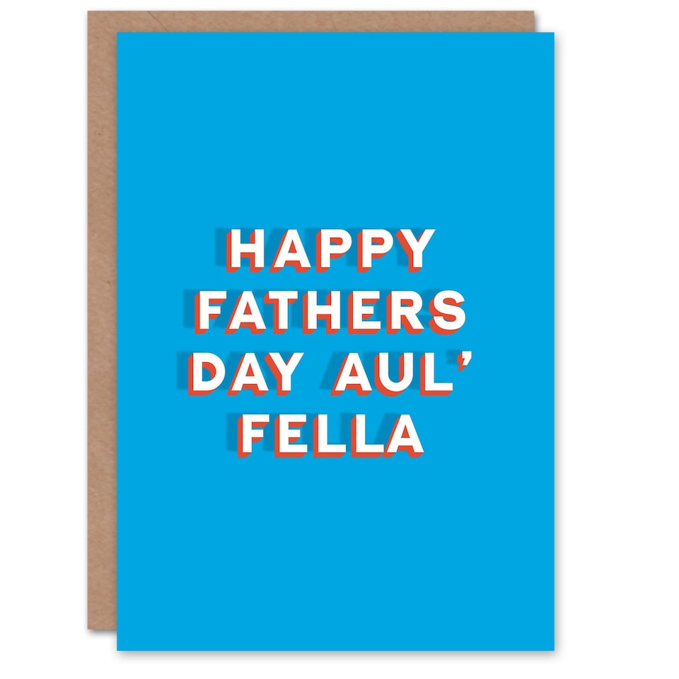 image 1 of Aul Fella Bold Irish Slang Fathers Day Dad Card