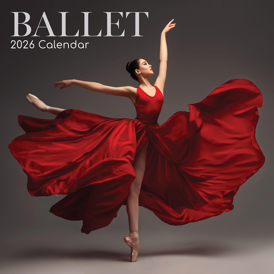 2026 Square Wall Calendar - Ballet