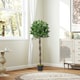 image 3 of Outsunny Set Of 2 120cm Artificial Bay Laurel Topiary Trees w/ Pot Fake