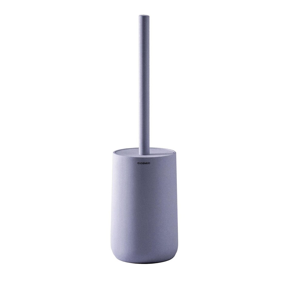 image 1 of COSMIC Toilet Brush Free-standing Polyresin Soft Touch Lavander Saona Collection