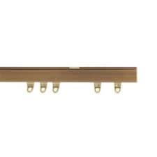 470cm Antique Brass Fineline Aluminium Curtain Track Bronze | Bronze