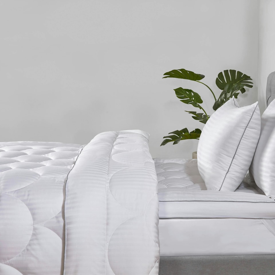 image 1 of BHS Home Collection 13.5 Tog Feels Like Down Duvet Collection | White | White | 1