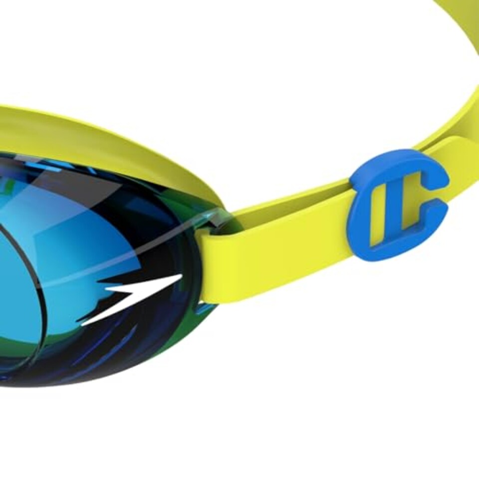 image 1 of Speedo Unisex Kids Jet 2.0 Swiming Goggles | Enhanced Vision, Empire Yelow/Neon Blue, One Size