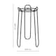 image 7 of Saluzzo Plant Stand Black