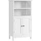 image 1 of Yaheetech 5-Tier Bathroom Floor Cabinet with Double Door White White