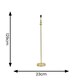 image 3 of ValueLights Marissa Brushed Gold Stacked Ball Freestanding Floor Lamp Base | Gold