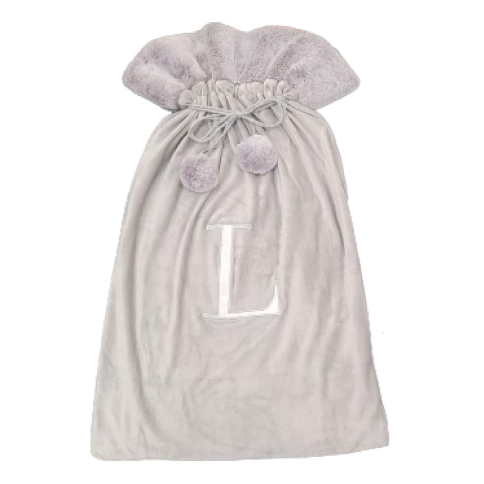 image 1 of OHS Christmas Alphabet Sack, Grey - L