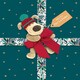 image 3 of Boofle Wrapped as Gift Christmas Card