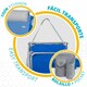 image 5 of Folding Chair with Headrest Aktive Gomera Blue 51 x 76 x 45 cm (2 Units) N/A