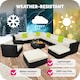 image 8 of Garden Furniture Set Las Vegas - large outdoor corner sofa, armchair, coffee table | Black | black | 75 x 75 x 38 cm | 1