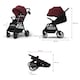 image 3 of Kinderkraft GRANDE 2 Stroller | Red | Dark Ruby