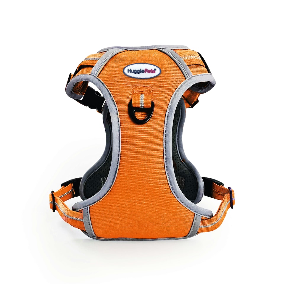 image 1 of HugglePets Activity & Travel Dog Harness Orange | XL