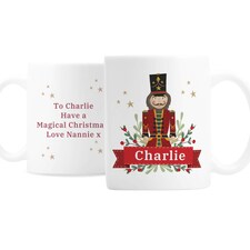 Personalised Christmas Nutcracker Mug White