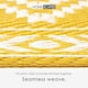 image 3 of Homescapes Outdoor Rug Luxury Waterproof Reversible Recycled, For Garden, Anna Aztec | Yellow | 1