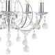 image 4 of First Choice Lighting Chrome 5 Light Crystal Chandelier Chrome | Clear
