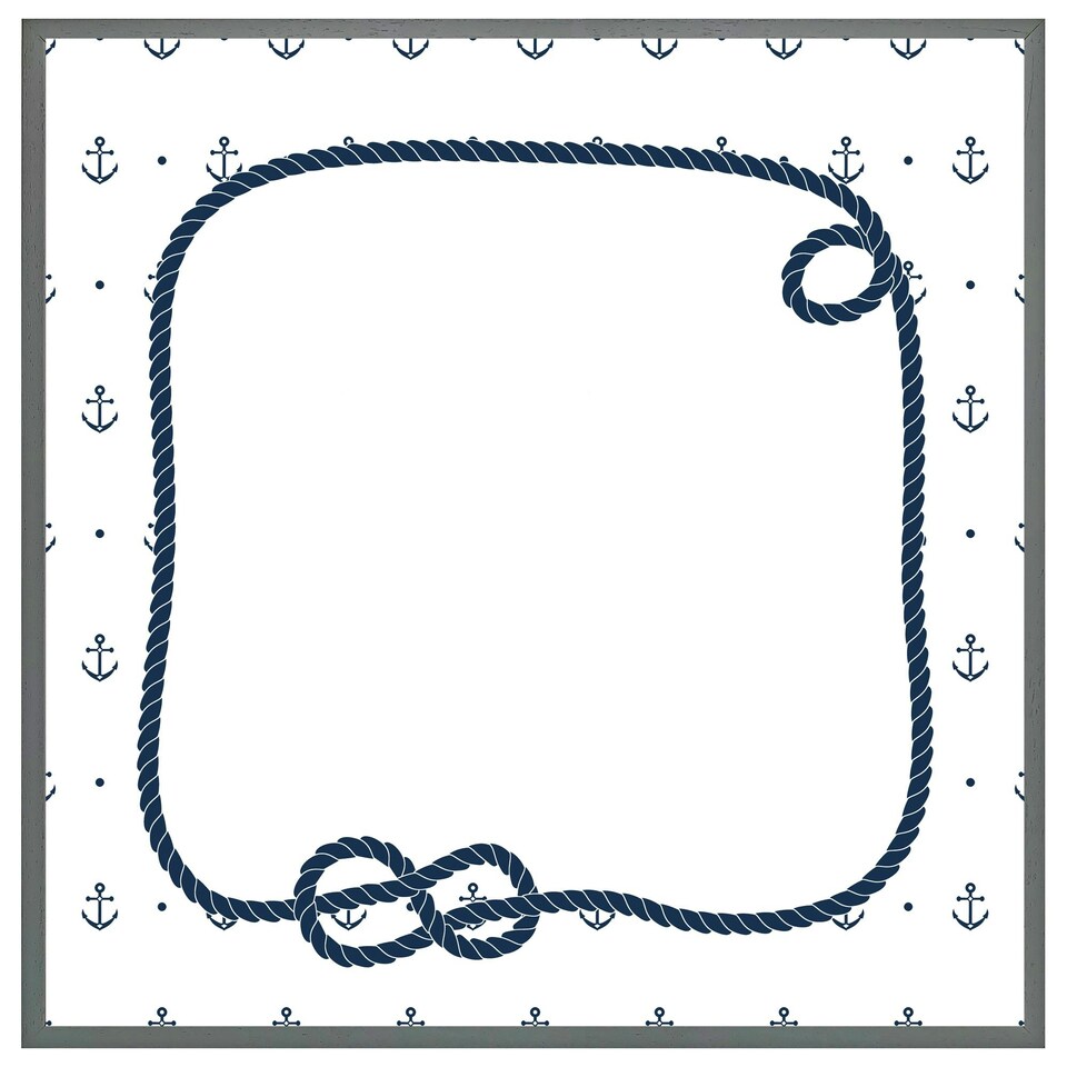 image 1 of Rope doodle (Picture Frame) Grey | S