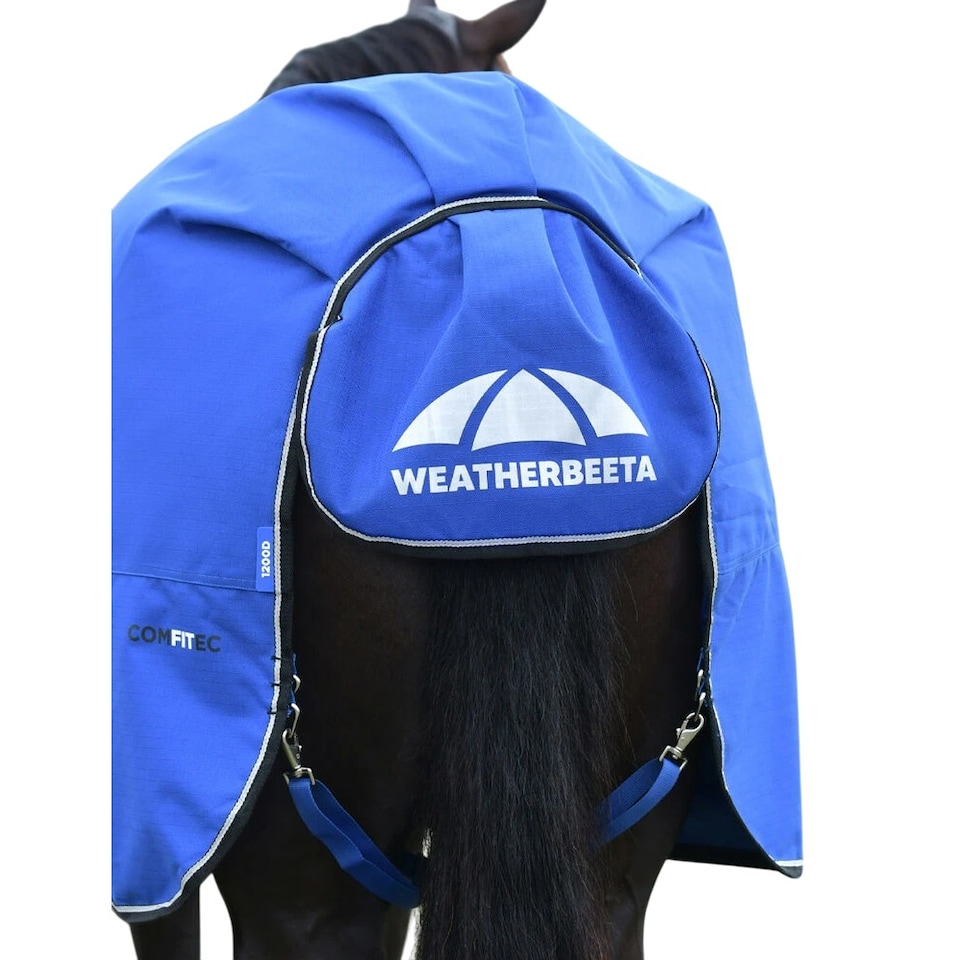 image 1 of Weatherbeeta Comfitec Essential 220g Horse Turnout Rug | Black | Cobalt/Black | 6Ft | 1