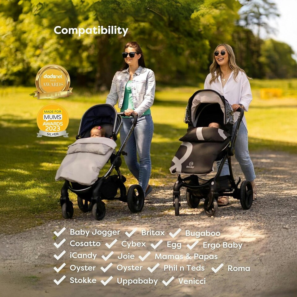 image 1 of BlinkyWarm Universal 5-in-1 Footmuff – Space Black Black