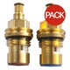 image 1 of Oracstar Ceramic Tap Gland (Pack of 2) - Gold - 14.5mm x 7.7mm