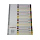 image 2 of A4 A-Z 20 Part Polypropylene Dividers with Reinforced Index Cover