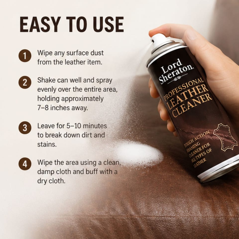 image 1 of Lord Sheraton Foaming Professional Leather Cleaner 400ml