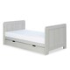 image 4 of Pembrey Cot Bed, Under Drawer & Premium Sprung Mattress - Convertible, Adjustable Mattress Base, Birth to 4 Years (Ash Grey)