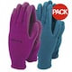 image 2 of Town & Country Womens/Ladies Sure Grip Gardening Gloves (Pack of 2) - Pink/Blue - One Size