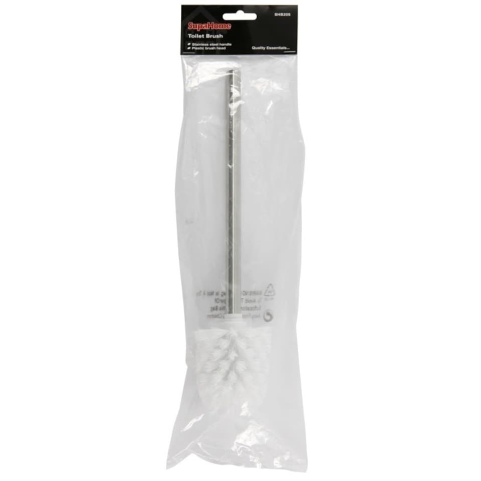 image 1 of SupaHome Toilet Brush - Silver - 35cm