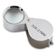 image 1 of 30x Magnifying Glass, Stainless Steel Folding Loupe Magnifier