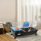 image 2 of PawHut 89cm Small Animal Cage for Rabbit Guinea Pig w/ Food Dish Black