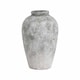 image 1 of Aged Tall Vase - Ceramic - L28 x W28 x H45 cm - Stone | Grey