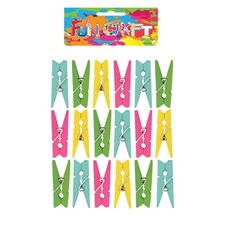 Mini Colourful Wooden Pegs Craft Kit (4.8cm)