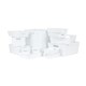 image 1 of Wham Studio 13 Piece Multi-Size Set Plastic Storage Baskets Ice White White