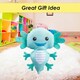 image 7 of Axolotl Soft Toy Cute Plushie Huggable Cuddly Stuffed Toy 15cm Green