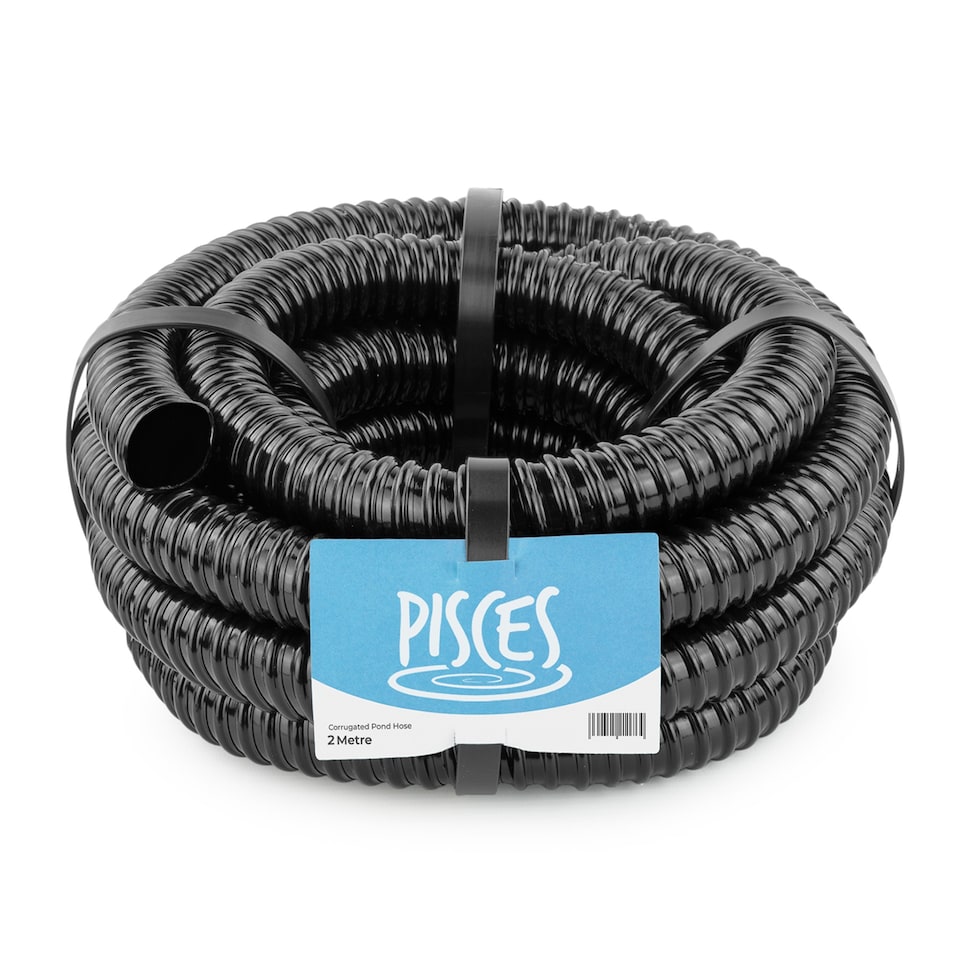 image 1 of Pisces 20mm (0.75 inch) Black Pond Corrugated Flexible Hose Pipe - 2m Roll