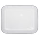 image 1 of Argon Tableware White Rectangle Enamel Baking Tray - 34cm x 26cm - Blue