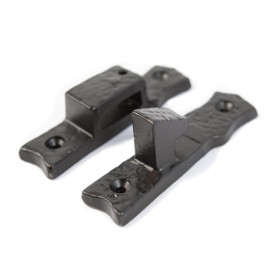 image 1 of Hammer & Tongs Rustic Suffolk Latch - H240mm - Black