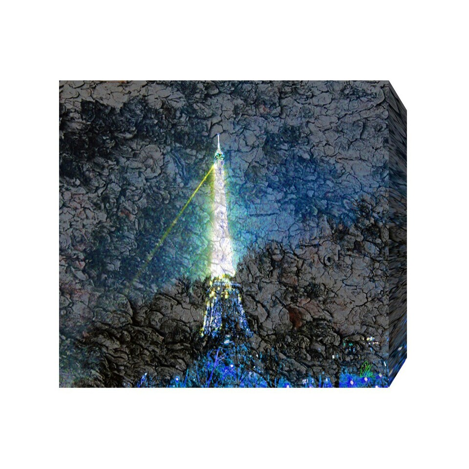 image 1 of Eiffel Tower Bark (Canvas Print) 24" x 16"
