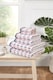 image 2 of Santa Cruz Striped Cotton Towels Soft and Absorbent | Pink | Bath sheet