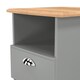 image 5 of Albert Bottom Drawer Lamp Table in Dusk Grey & Riviera Oak (Ready Assembled) | Grey | Dusk Grey & Riviera Oak