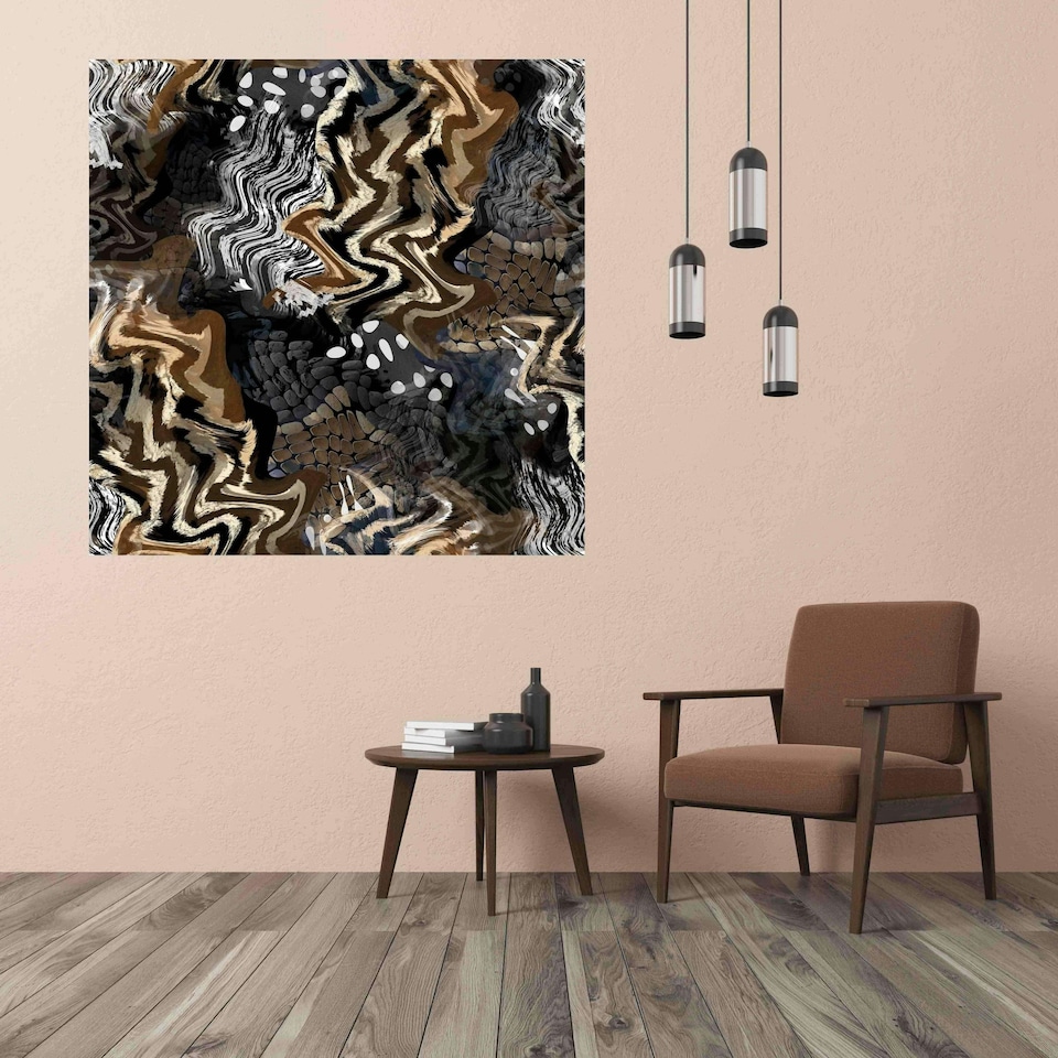 image 1 of African ethnic elements (Canvas Print) 66cm x 66cm
