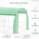 image 4 of Outsunny 3 x 3 x 2 m Polytunnel Greenhouse Pollytunnel Tent Steel Frame Green
