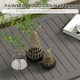 image 3 of Outsunny Aluminium Outdoor Coffee Table Patio Table with Grain Effect