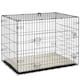image 1 of PawHut Dog Crate with Two Doors, Tray, Soft Cushion, for Small Dogs, Black