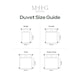 image 7 of MHG Living 10.5 Tog All Season Striped Duvet|Anti-Allergy Hypoallergenic Hollowfibre Quilt|White|Single