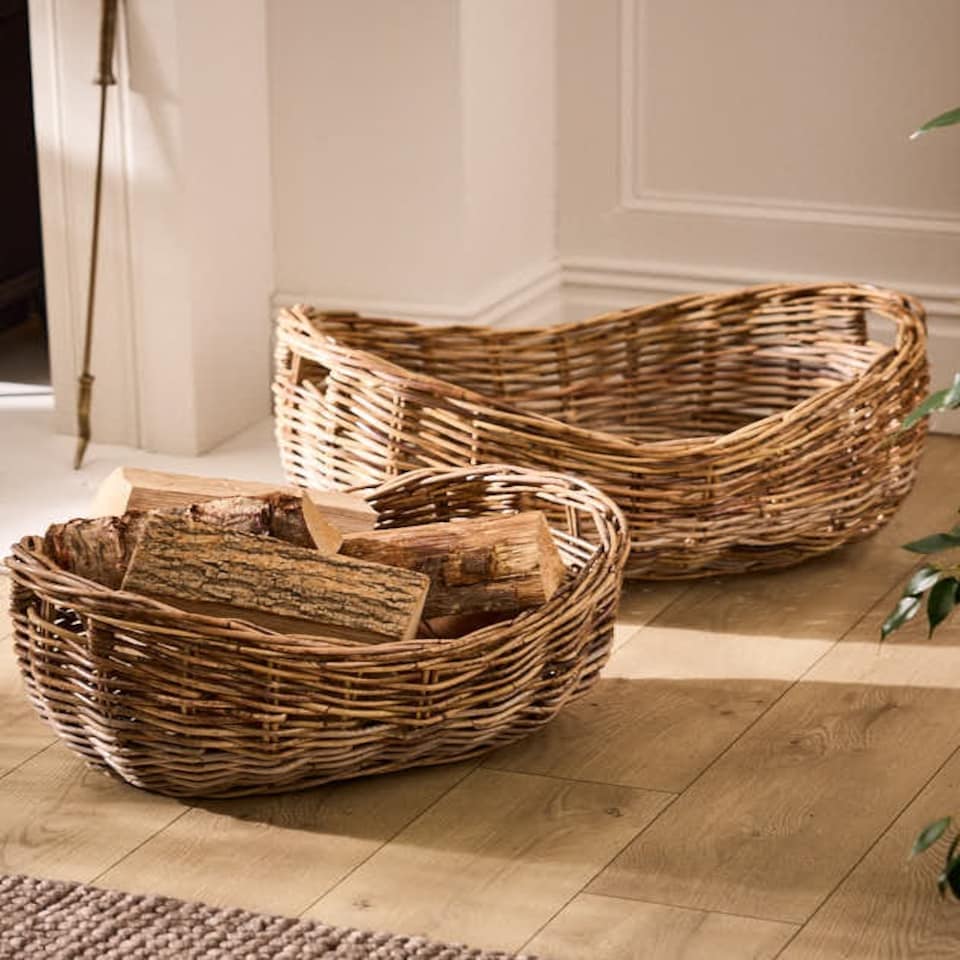 image 1 of Wicker Boat Kindling Basket N/A
