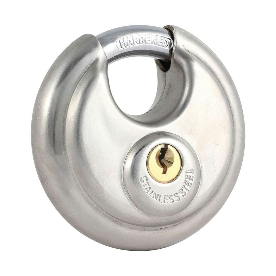 image 1 of Timco - Disc Padlock - A2 Stainless Steel (Size 70mm - 1 Each)
