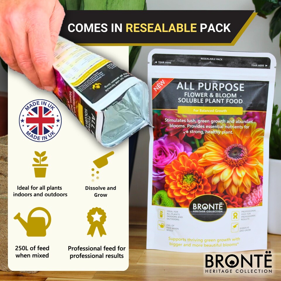 image 1 of All Purpose Flower Soluble Plant Food - Nutrient Rich & Fast Acting Flower Fertiliser with Balanced NPK Formula