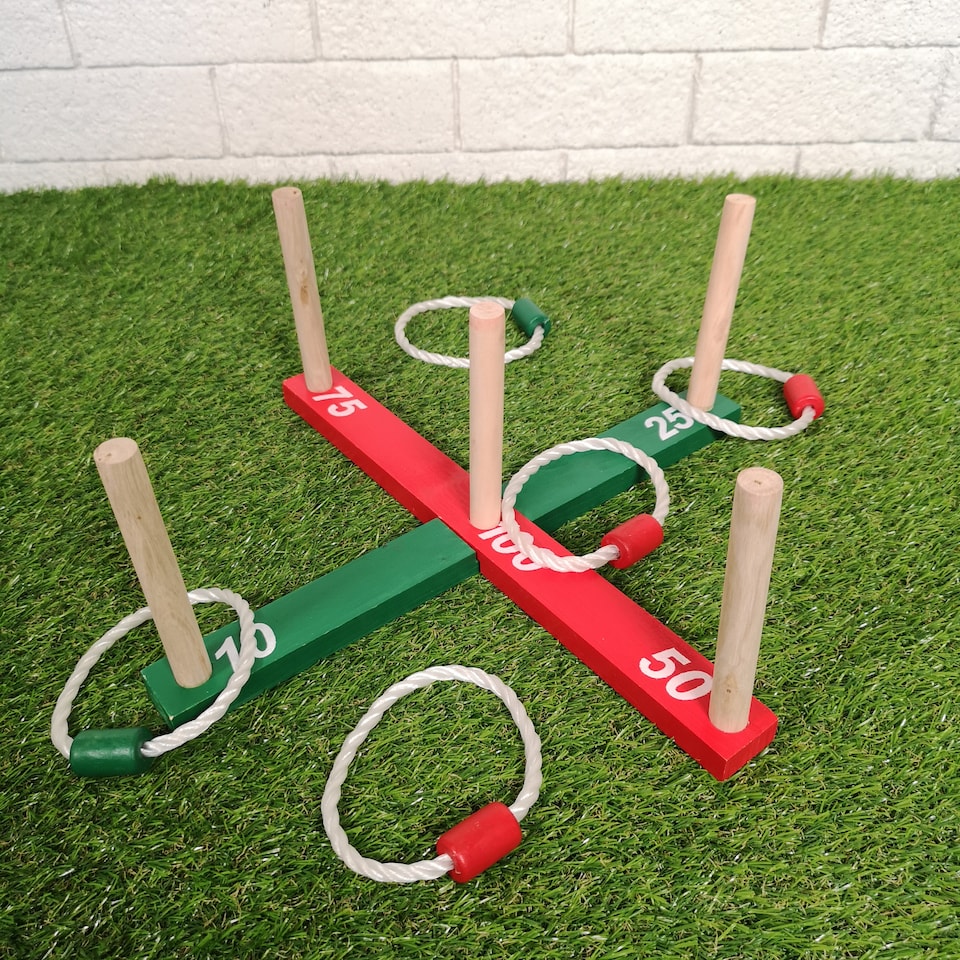 image 1 of Garden Quoits Game Outdoors Fun Toy Kids Adult Grass Patio