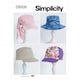 image 1 of Simplicity 9509 Paper Sewing Pattern – Children’s, Teenagers’, Women’s & Men’s Headwear, Size A (XS–S–M–L / XS–S–M–L), Easy